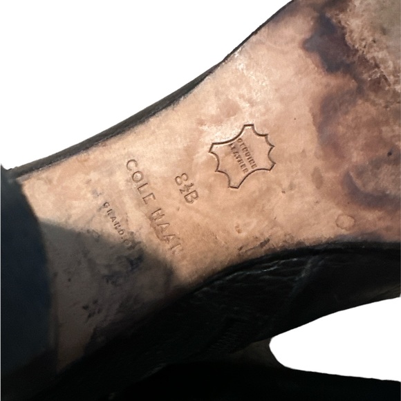 GUC Cole Haan Belted Black Booties 38 - Picture 8 of 8